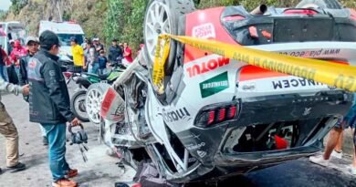 Accidente en el Rally Vuelta al Ecuador 3 Rally Vuelta