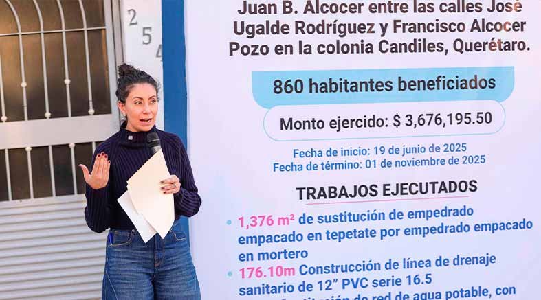 Municipio de Corregidora entrega urbanización de calle en Candiles 1 Municipio de