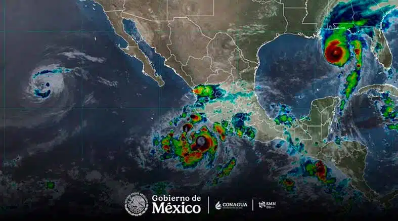 ‘Simon’ se intensifica mientras ‘Isaías’ se aleja de México 1 Simon